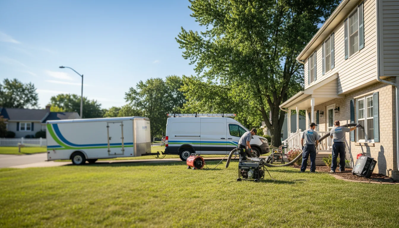 Flooded Basement Restoration And Cleanup With Repair in New London, MN near me